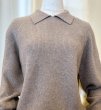 画像1: カシミヤPOLOセーター (1)