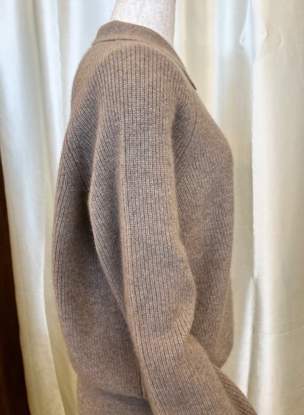 画像3: カシミヤPOLOセーター (3)
