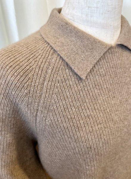 画像4: カシミヤPOLOセーター (4)