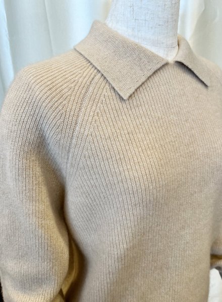 画像3: カシミヤPOLOセーター (3)