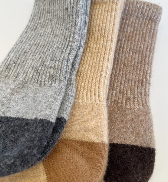 画像2: ウール70％靴下　厚底 (2)
