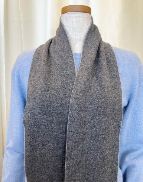 画像3: 2色カシミヤスカーフ (3)