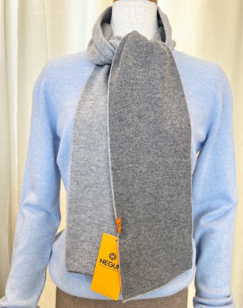 画像5: 2色カシミヤスカーフ (5)